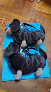 Jellycat 臘腸狗斜孭袋