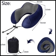 U Shaped Memory Foam Neck Pillows Travel Office Ergonomics Pillows Rebound Cervical Bedding