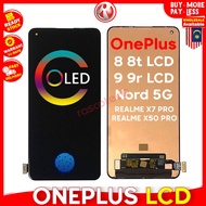 ONEPLUS 8 8T One Plus 9 9R NORD 5G 1Plus 1+ Nord 9 9r 8 8t REALME X7 PRO X50 PRO 1+8 T 1+9 R LCD TOU