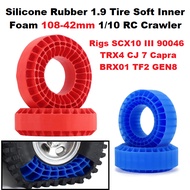 Silicone Rubber 1.9 Tire Soft Inner Foam 110mm 120mm 1.9 1/10 RC Crawler Rigs SCX10 III 90046 TRX4 C
