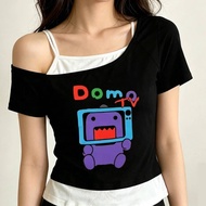 Domo Kun Crop Top - Grunge Streetwear Tee