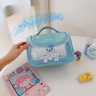 กระเป๋าเครื่องสำอาง Sanrio (พร้อมส่งจากไทย) Kuromi Kitty Mymellody Cinnamonroll