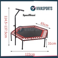 Vivasports Trampoline 50 Inch - Hexagon Home Jumping Sports Equipment for Children / Adults