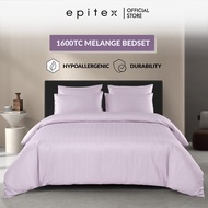 (New Arrival) Epitex Melange 1600TC Tencel Blend Dobby  Bed Set | Ultra Soft & Smooth (With Quilt Co
