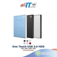 Seagate One Touch USB 3.0 Aluminum Portable Slim External Hard Disk Drive HDD (1TB/2TB/4TB/5TB)