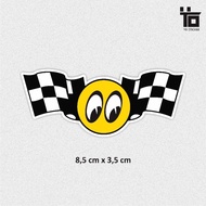 MOONEYES RACING STICKER/MOONEYES FLAG/ MOTORCYCLE STICKER COOL STICKER/DIE CUT/ RETAIL STICKER DIE C