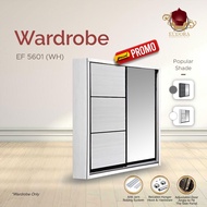 【PROMO】Bedroom 5 Feet Sliding Wardrobe / PROMOSI Almari 5 Kaki / 5x6ft Cupboard / 5尺衣橱