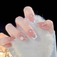 Manicure soot color nail star jewelry flash diamond soot color nail patch ins soot color nail wear