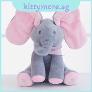 Peekaboo Elephant Singing Plush Toy For Babies With Fun Actions Animated