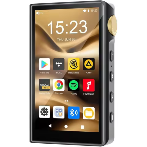 ZAQEAndroid 12 HiFi MP3 Player, Bluetooth WiFi Hi-Res DSD DAC High Fidelity Music Player, 512GB Expa
