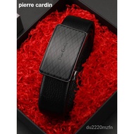 11💕 Pierre Cardin（pierre cardin）Belt Men's First Layer Cowhide Automatic Buckle Business Belt Casual Belt Gift Box J0A82