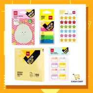 CASA CART Lekat Buku Nota Label Mesej Nota Boleh Koyakkan Memo Kecil Pad Alat Tulis Cantik