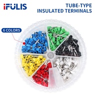 Six Colors VE European Terminal Pin Terminal Tube Type Wiring Connector Round Box E0308 E0508 E1008 