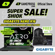 Gigabyte AERO X16 Laptop — AI Creator Hub — RTX 5050 - 16" FHD+ 165Hz - Ryzen AI 7 - 16GB - 1TB SSD