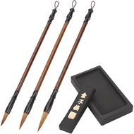 PH PandaHall Calligraphy Ink Stone Chinese Traditional Inkstone Brush Set Calligraphy Ink Grinding I