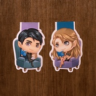 Reading Set Rhysand Feyre ACOTAR set magnetic bookmark magnetic bookmark