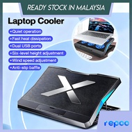 Repoo Laptop Cooler Fan Strong 6 Fan Gaming Laptop Stand Cooling Pad Laptop Stand Adjustable With Fa