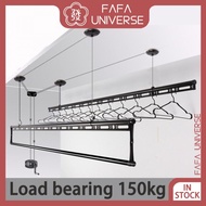 Balcony Lifting Clothes Hanger drying rack hanger dryer pole type laundry household balcony ceiling space saving Elevating Drying Racks Hand-Cranking Double Pole Clothing Hanger