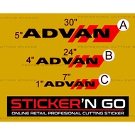 STICKER TULISAN ADVAN