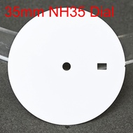 35mm NH35 Watch Dial Matte White Watch Face Fit For NH35 Automatic Movement Watch Part