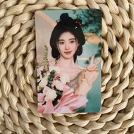 Ju Jingyi Biye Caiwei Photocard Chasing the Wind Port Station Sister Official Card Pink White Rose B
