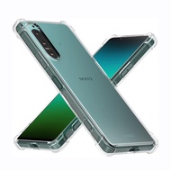 Sony Xperia 1 II / Xperia 1 III / Xperia 1 IV / 1 V case, flexible, transparent, convex with 4 corne