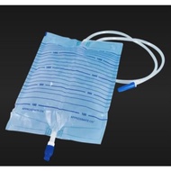 Urine Collection Bag 2000ml / Urine Bag 2L with T-Valve / Reusable Urine Bag Hanger