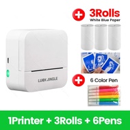 GZQIANJI Mini Pocket Printer Wireless Thermal Photo Printer Labels Android iPhone Kids Holiday Gift 