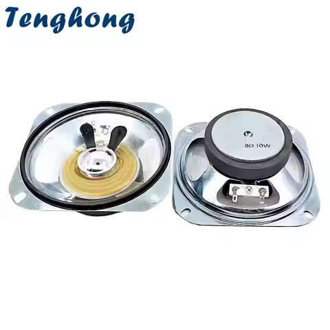 Tenghong 2pcs 4 Inch 8 Ohm 10W 102MM Transparent Waterproof Speaker Unit Portable Audio Speaker Elec