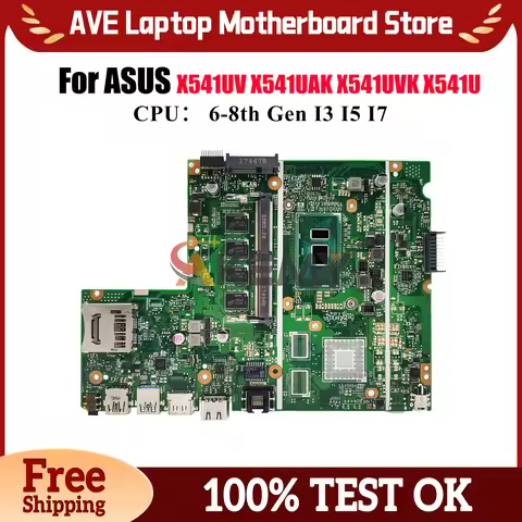 X541UA Laptop Motherboard For ASUS VivoBook X541UVK A541U A541U X541U R541U X541UJ F541U X541UV X541