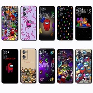 for OPPO A57 A72 A73 A74 A77 J10 Among Us Black edged TPU phone case | showcasing the original beaut