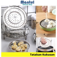 .- Stainless Steamer Placemat [Free 5cm Feet] Steamer Steamer Size 18cm 20cm 22cm 24cm 26cm 28cm 30cm