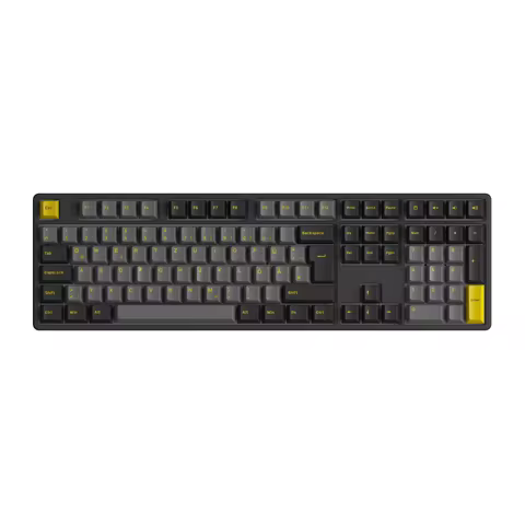 Akko 5108B Plus Black and Gold ISO-UK/DE/Nordic Mechanical Gaming Keyboard Hot Swap RGB USB Type-C/2