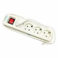 4-HOLE PLUG + SWITCH + CABLE - ELECTRICAL PLUG - CABLE CONNECTION - ELECTRICAL CONNECTION