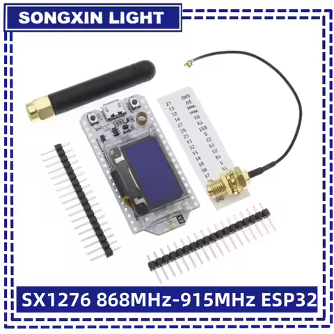 SX1276 ESP32 868mhz 915mhz 0.96 Inch Blue OLED Display Bluetooth WIFI Lora 32 Kit Board Development 