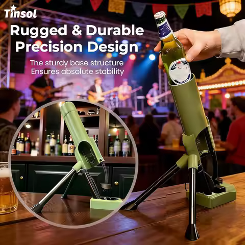 Beer Bottle Mortar Bottle Opener, 51mm Mortar Beer Bottle Opener Heavy-duty Tactical Cap Launcher Ha
