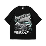 HITAM High Quality Oversized Black Short Sleeve Cotton Combed 24s T-Shirt - Nascar Noonaz Reese Brot