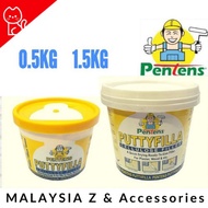 PENTENS Putty Filler Putty Filler / Cellulose Wall Filler / Filler Dinding / Lubang / HOLE 0.5KG / 1