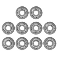 10Pcs F695ZZ Double Shielded Flanged Ball Bearing Miniature Bearings 5X13X4Mm