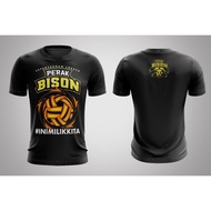 Sepak Takraw League Jersey Stl Silver Bison Black Tshirt Jersey
