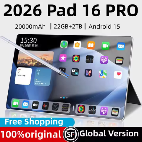 2026 New Original Pad 16 PRO Snapdragon 8Gen3 Android Tablet 16 11Inch Hd 24Gb+2Tb 20000 Mah 5g Dual