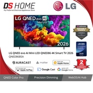 LG QNED evo AI Mini LED QNED86BSA 4K Smart TV 2026 55" | 65" | 75" | 86"