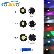 [Ready Stock] Mentol T3 T4.2 T4.7 T5 Led Bulb Lampu Aircond Car Interior Light Wedge Instrument Dashboard Led Light Mentol Meter Lampu Kereta Mentol Kereta Instrument aircond viva axia myvi waja wira