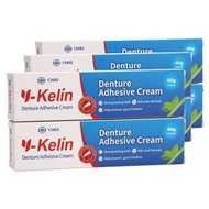 Y-Ke Denture Adhesive Cream 2/3/6 Pack Original Formula Zinc Free Extra Strong Hold For Upper Lower