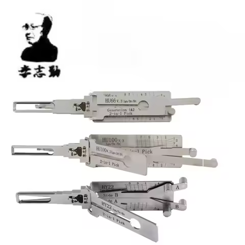 Lishi 2-in-1 Tool HU66 HU100 HON66 HU100R HU92 HY22 TOY2 TOY48 HU101 HU162T-8 Lishi Pick Tool Door O
