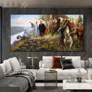 Perilla-High end canvas printing painting oil painting guidance Jiangshan Three Kingdoms Shu Han fig