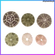 6 Pcs Shell Urchin Air Plant Pot Fish Ornaments Small Decorations 6.00X6.00X2.30CM zhiymais4w
