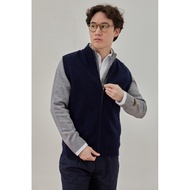 thesilverneedle - knit vest standing collar full zip เสื้อกั๊กผ้านิตติ้งรุ่นซิป