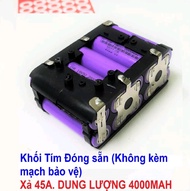 (Đủ 10 cell) Khối pin Li-on 5S 18V / 21V 4AH dùng cho máy siết bulong máy khoan máy cắt mài... Khối