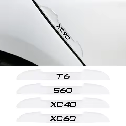 4PCS Car Anti-Collision Strips Auto Accessories For Volvo XC90 XC60 C30 T6 S60 C70 XC40 V40 XC70 V70